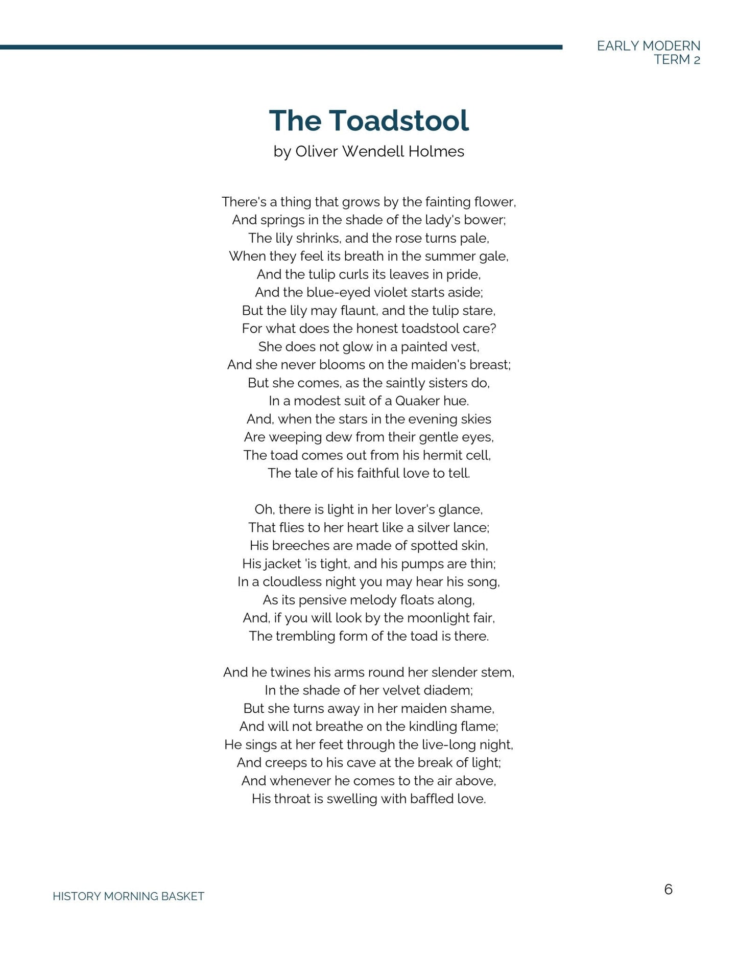 Early Modern Term 2 Companion Notebook - Homeschool Better Together