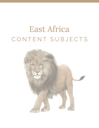East Africa Wonder Studies - Homeschool Better Together