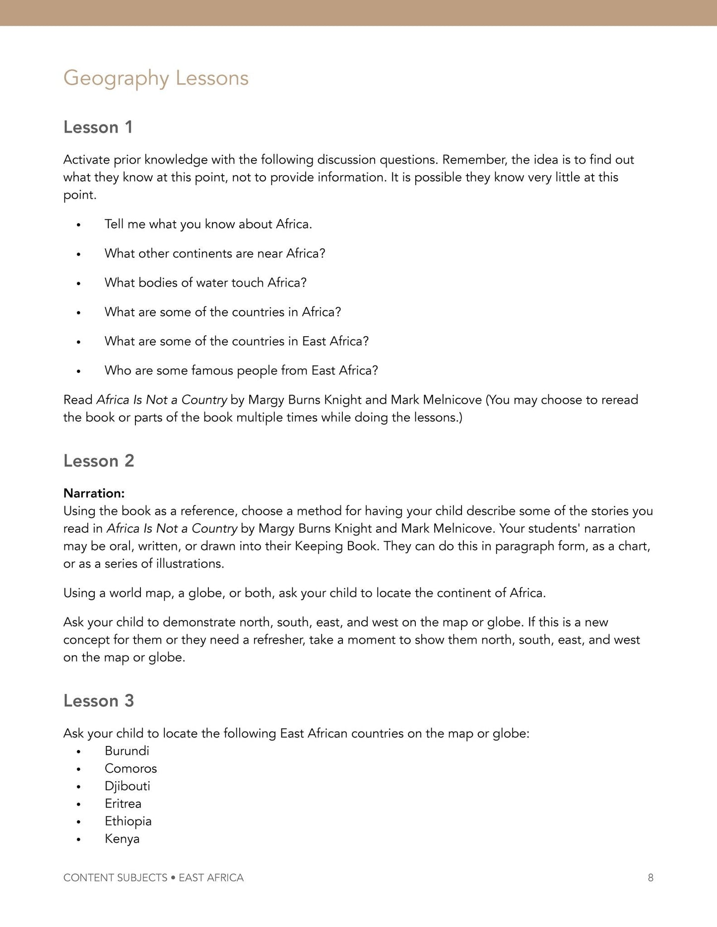 East Africa Wonder Studies - Homeschool Better Together