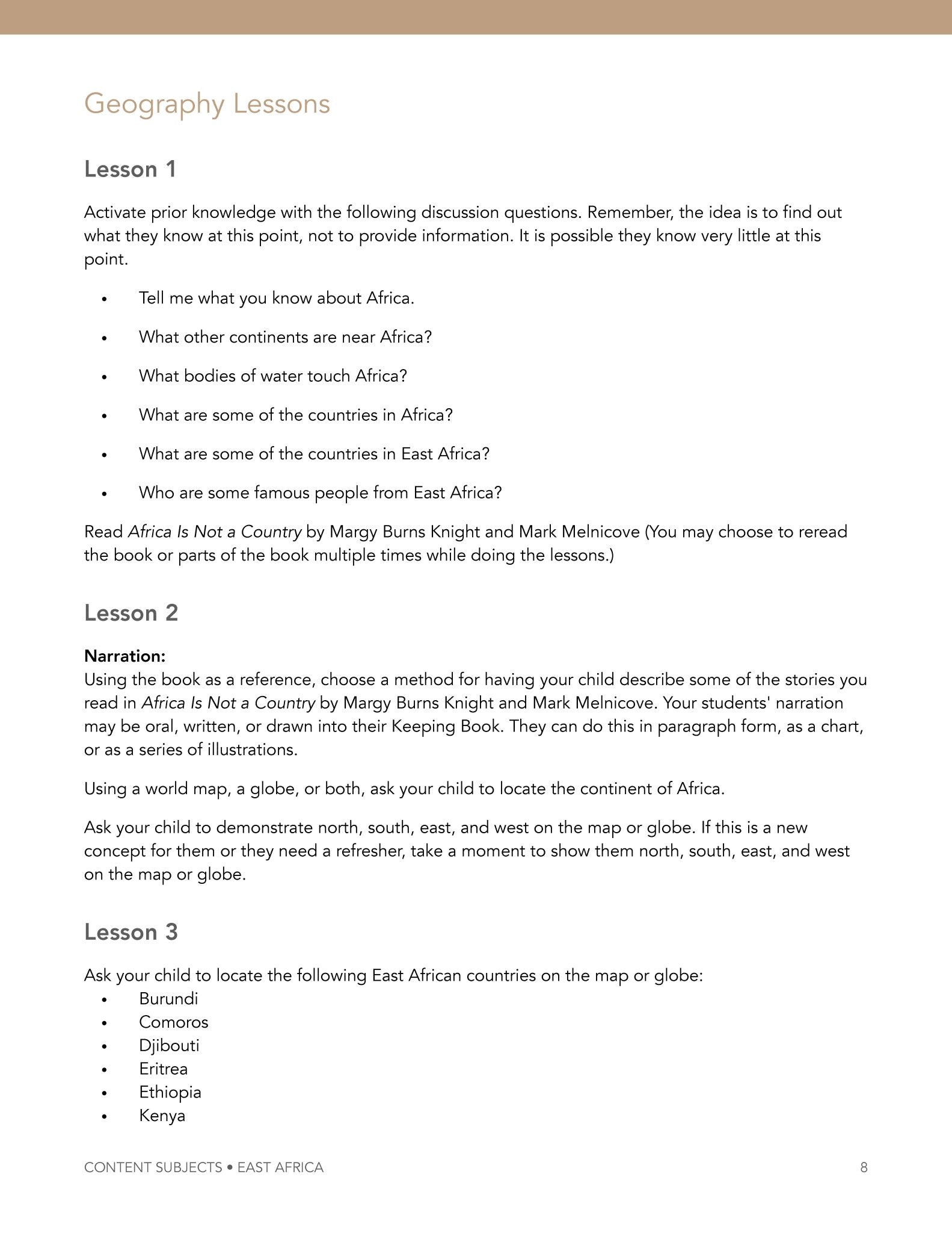 East Africa Wonder Studies - Homeschool Better Together