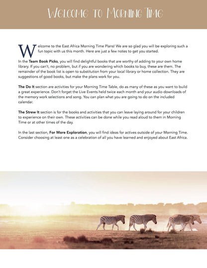 East Africa Wonder Studies - Homeschool Better Together