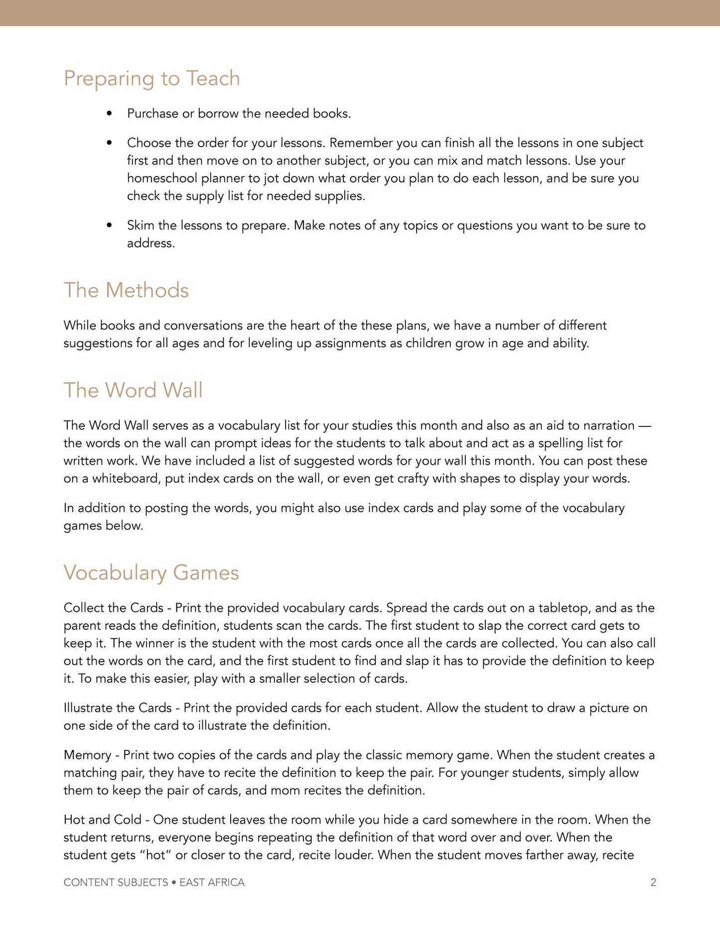 East Africa Wonder Studies - Homeschool Better Together