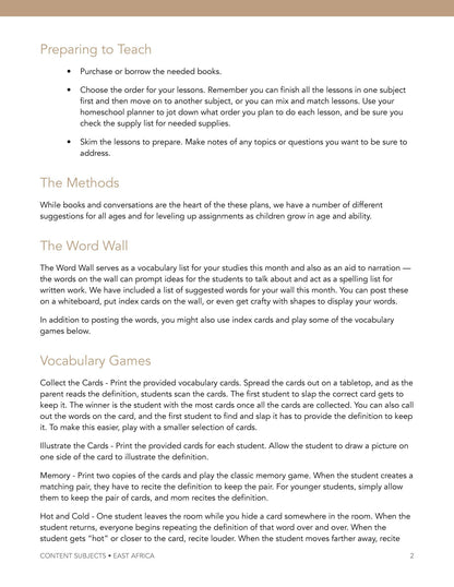 East Africa Wonder Studies - Homeschool Better Together
