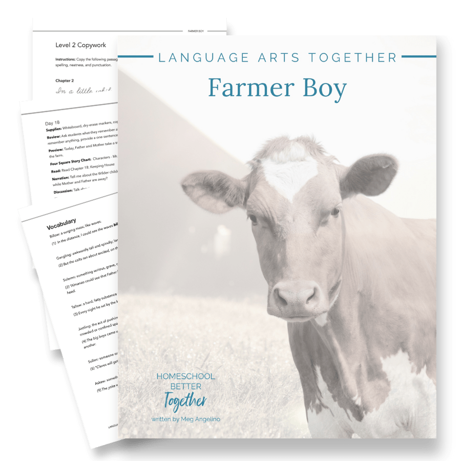 Farmer Boy Language Arts Together - Homeschool Better Together
