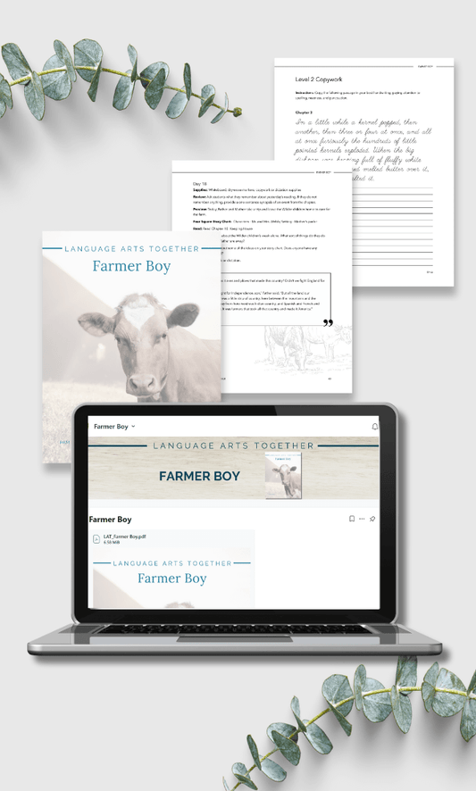Farmer Boy Language Arts Together - Homeschool Better Together