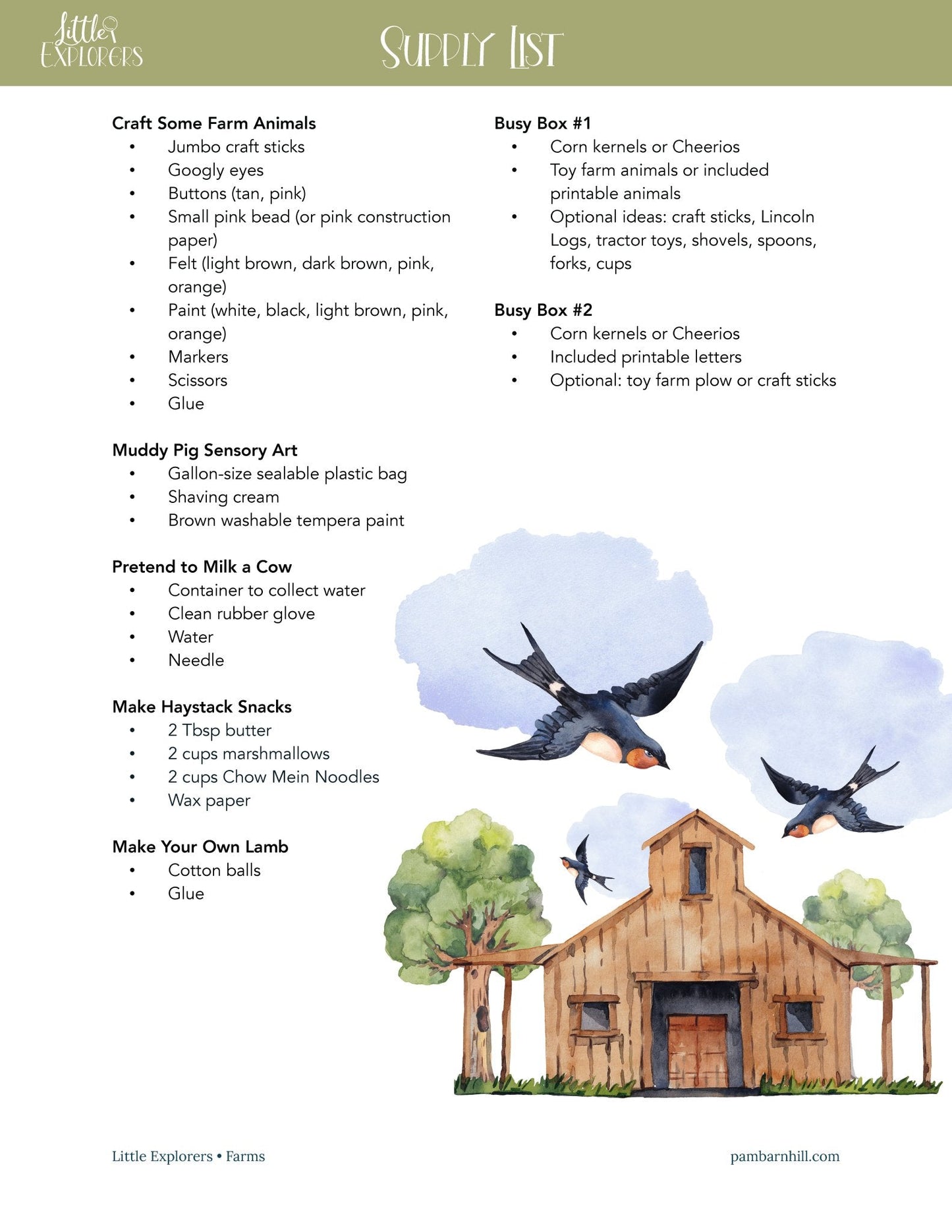 Farms Little Explorers - Homeschool Better Together