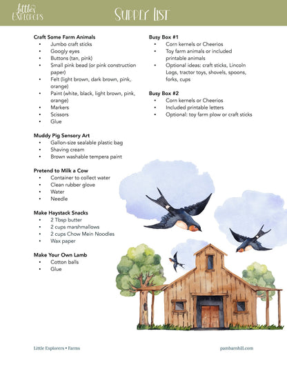Farms Little Explorers - Homeschool Better Together