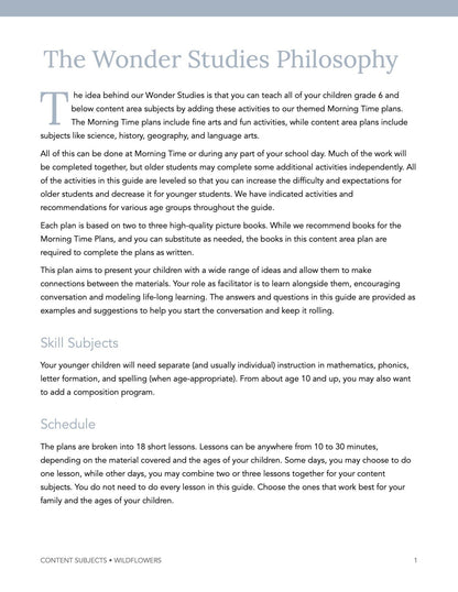 Flowers Wonder Studies - Homeschool Better Together