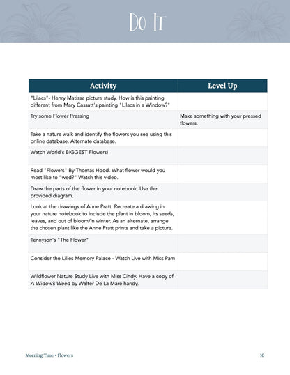 Flowers Wonder Studies - Homeschool Better Together