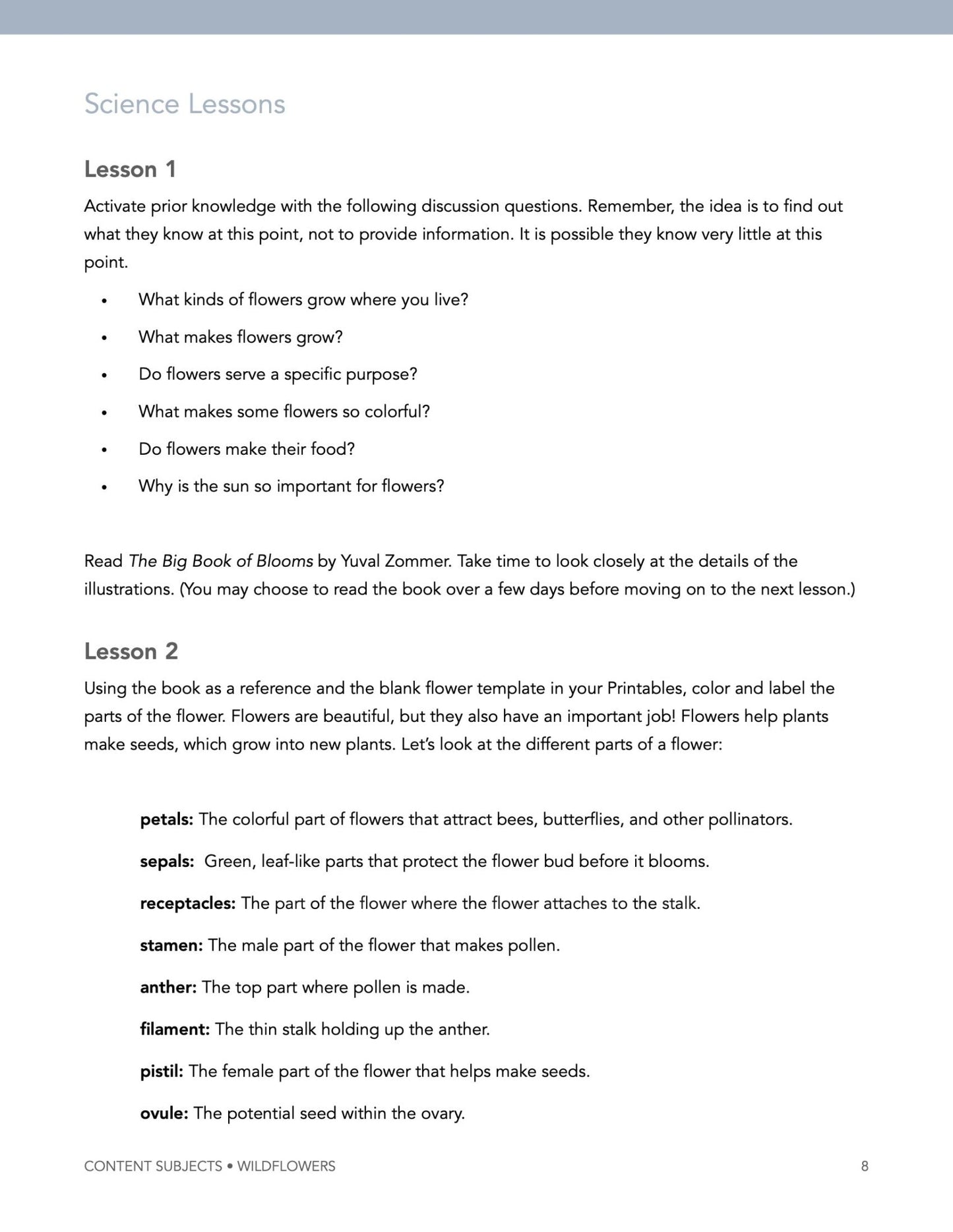 Flowers Wonder Studies - Homeschool Better Together