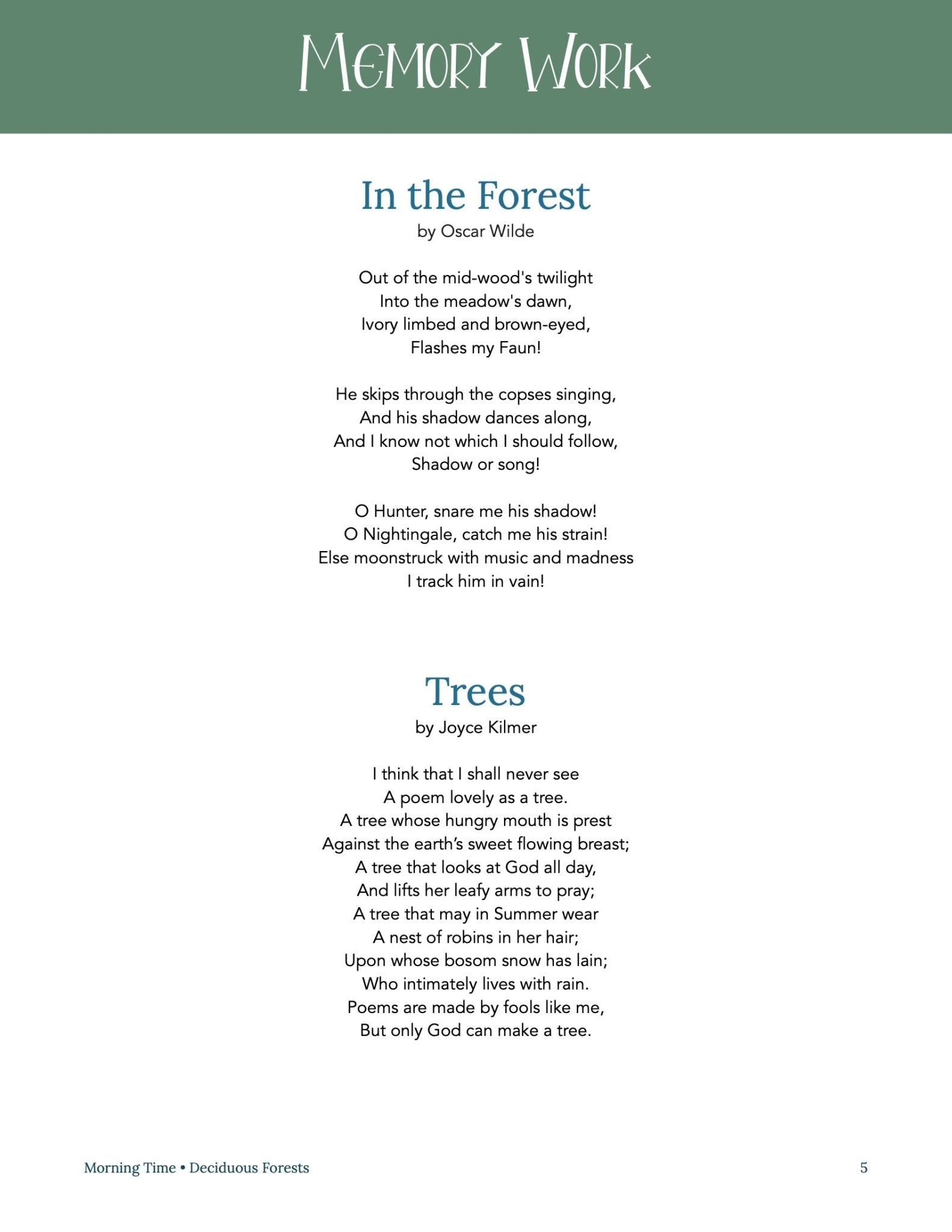 Forest Wonder Studies - Homeschool Better Together