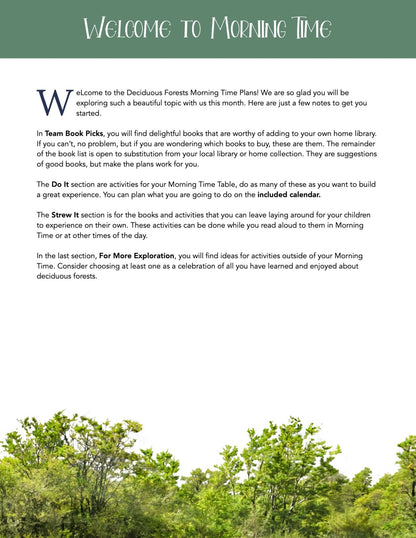 Forest Wonder Studies - Homeschool Better Together