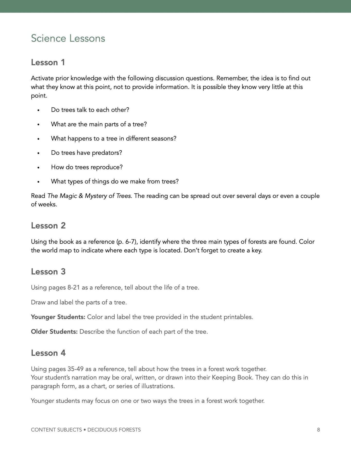 Forest Wonder Studies - Homeschool Better Together