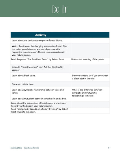 Forest Wonder Studies - Homeschool Better Together