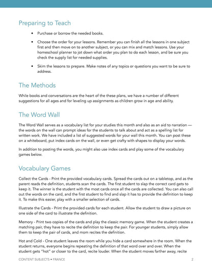 France Wonder Studies - Homeschool Better Together