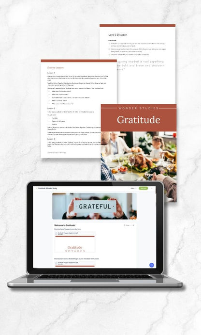 Gratitude Wonder Studies - Homeschool Better Together