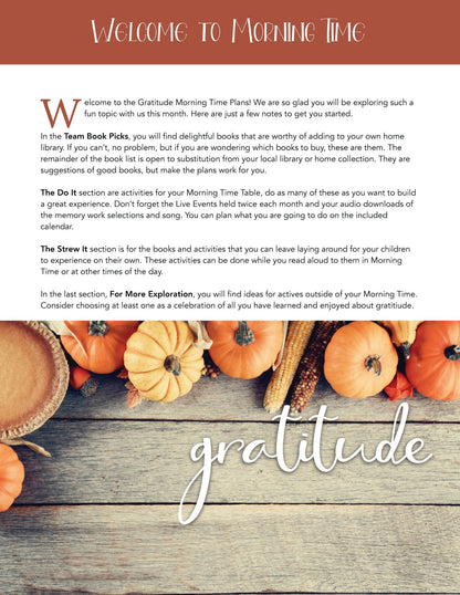 Gratitude Wonder Studies - Homeschool Better Together