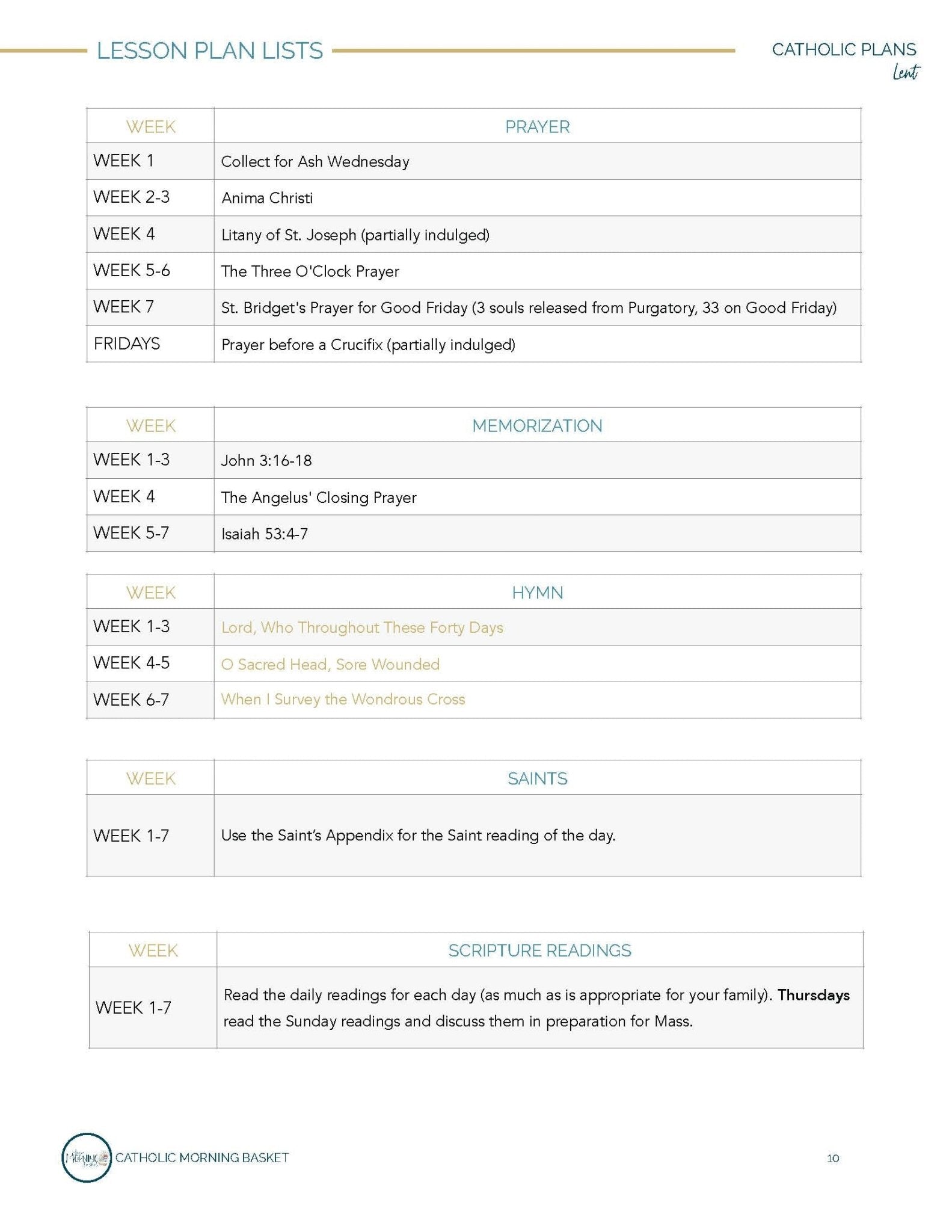 Lent Morning Time Plans - Homeschool Better Together