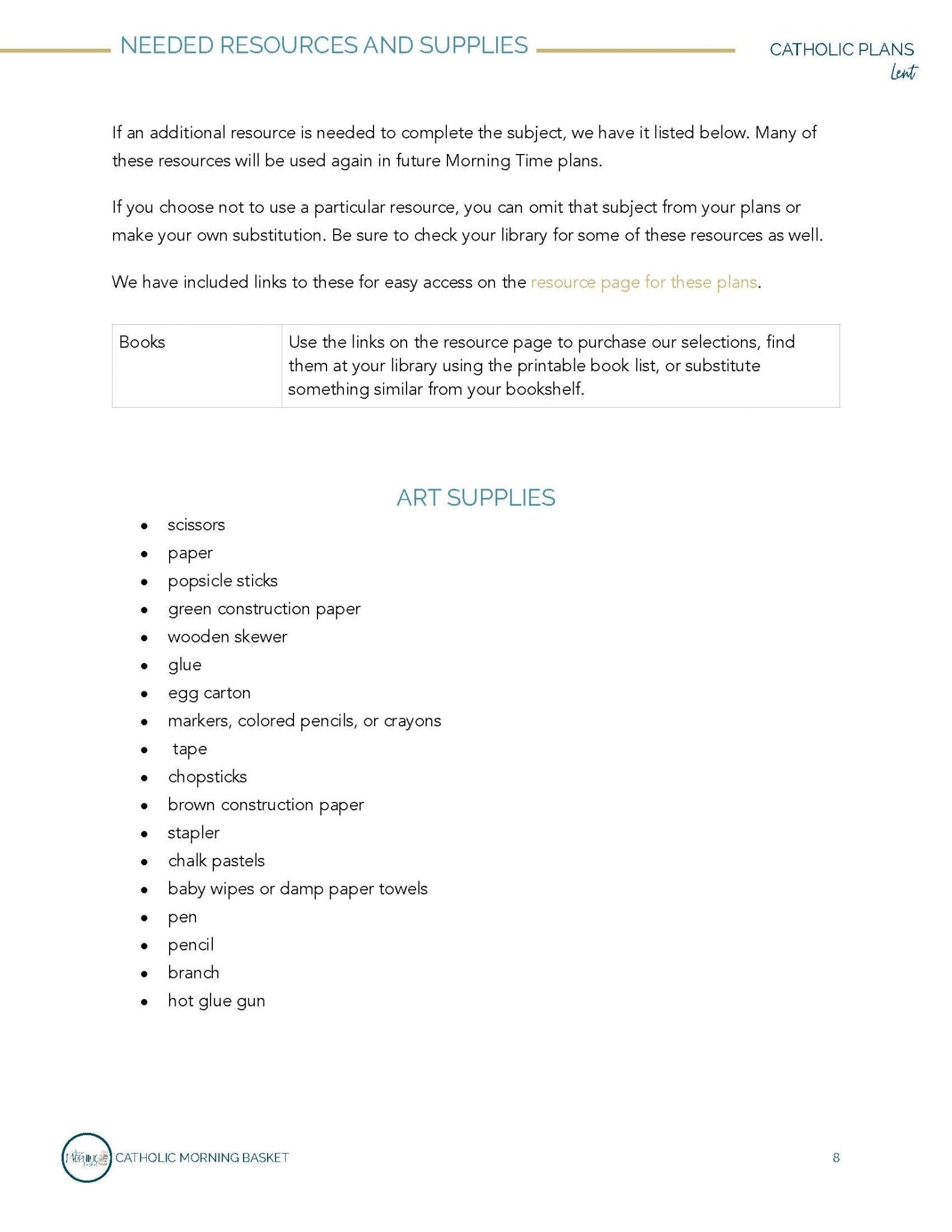 Lent Morning Time Plans - Homeschool Better Together