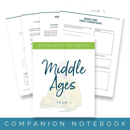 Middle Ages Term 1 Companion Notebook - Homeschool Better Together