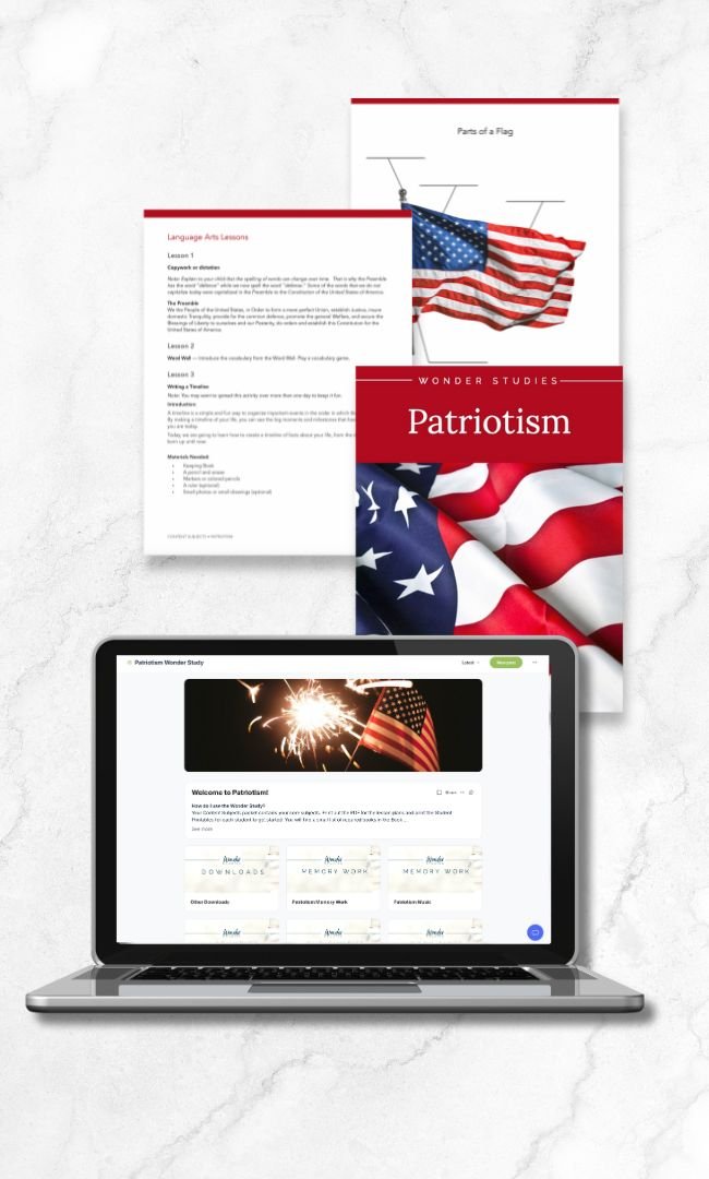 Patriotism Wonder Studies - Homeschool Better Together