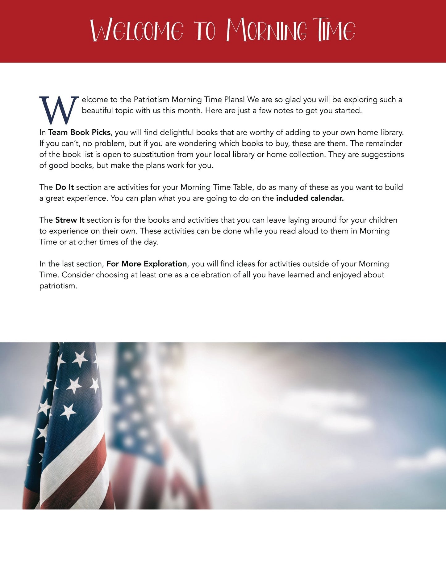 Patriotism Wonder Studies (FAE) - Homeschool Better Together