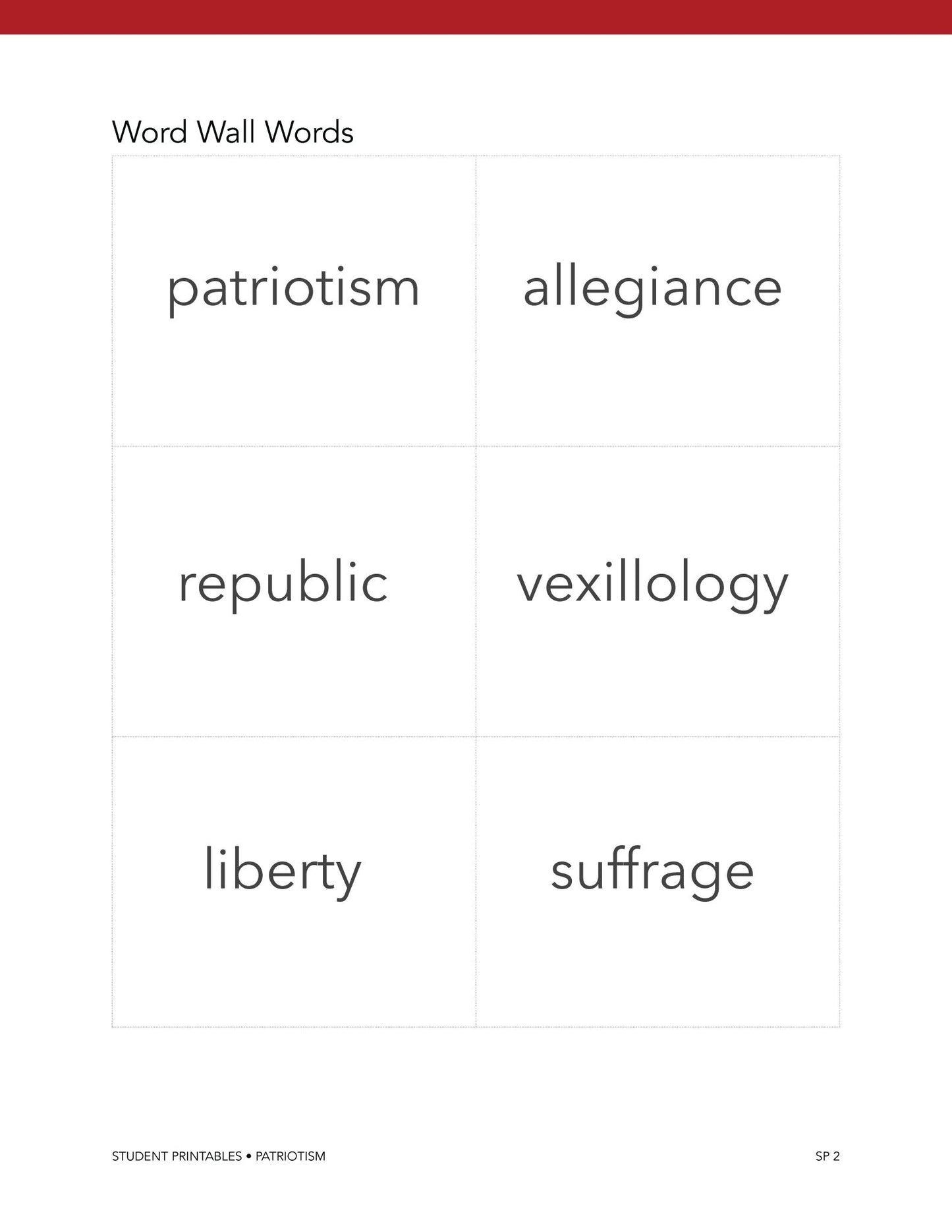 Patriotism Wonder Studies (FAE) - Homeschool Better Together