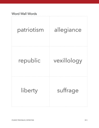 Patriotism Wonder Studies (FAE) - Homeschool Better Together