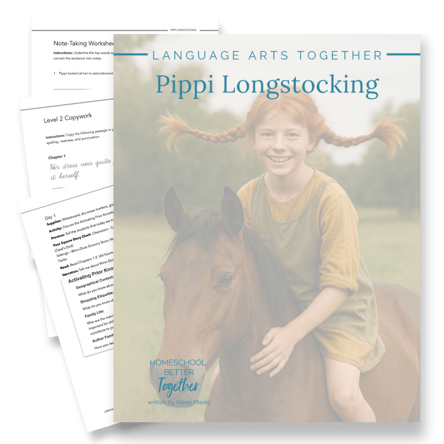 Pippi Longstocking Language Arts Together (FAE) - Homeschool Better Together