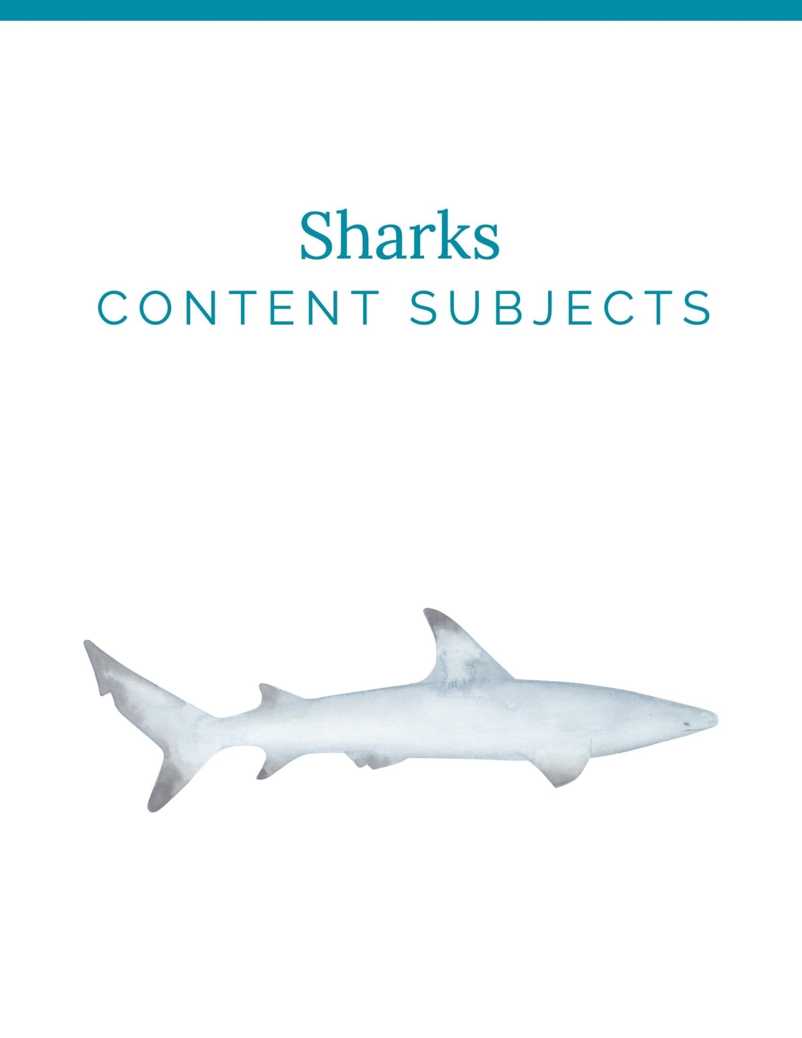 Sharks Wonder Studies - Homeschool Better Together
