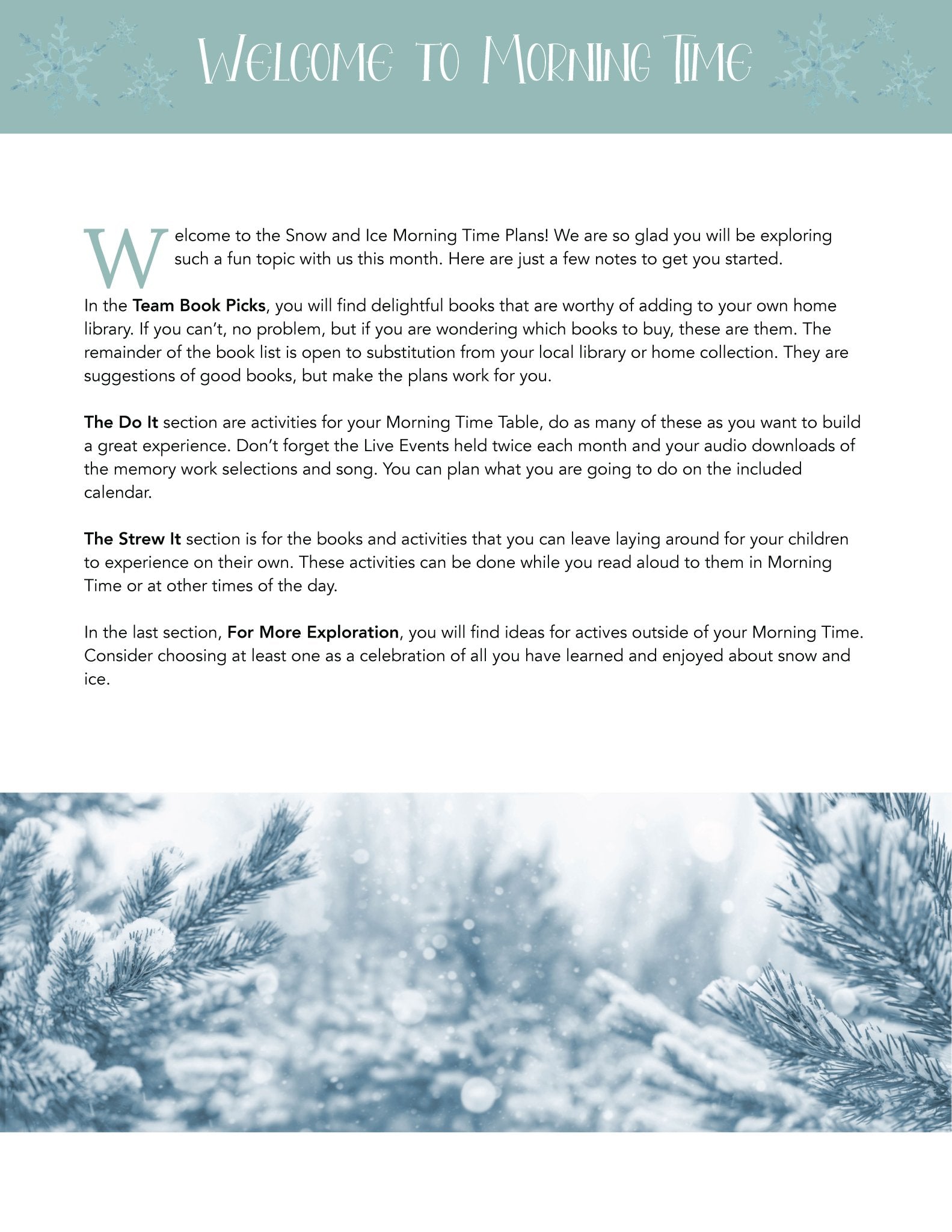 Snow and Ice Wonder Studies - Homeschool Better Together