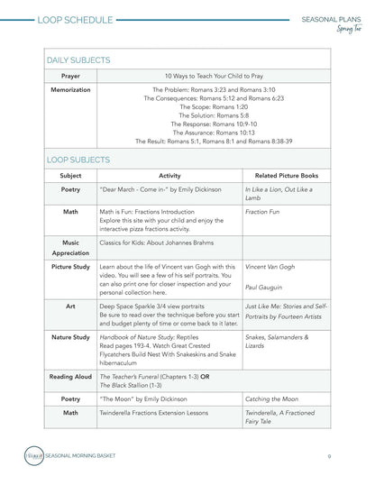 Spring Too Morning Time Plans - Homeschool Better Together