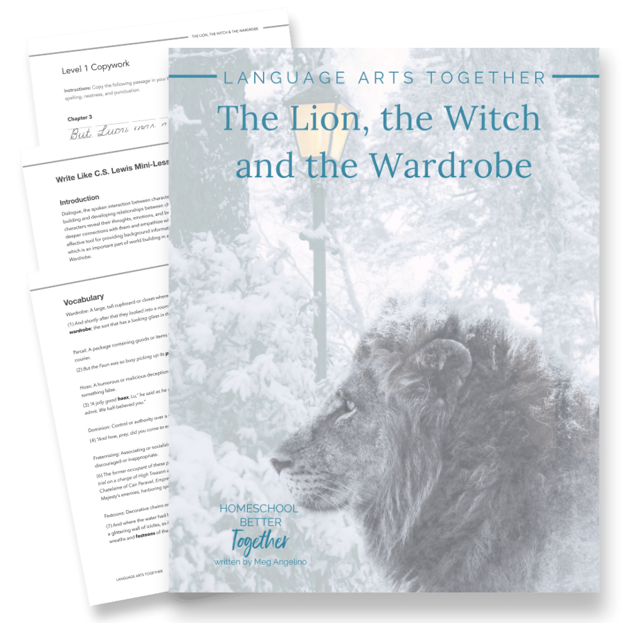 The Lion, the Witch, and the Wardrobe Language Arts Together (FAE) - Homeschool Better Together