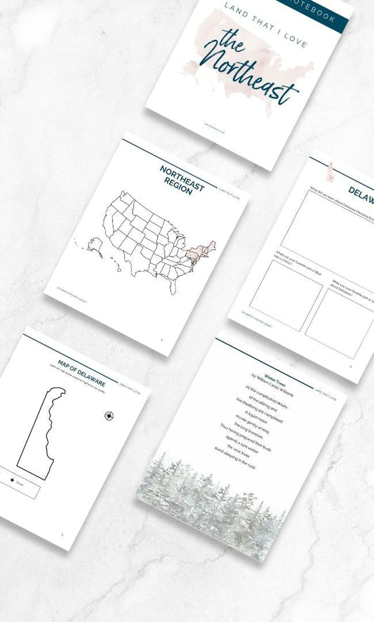 The Northeast - Land That I Love Companion Notebooks - Homeschool Better Together