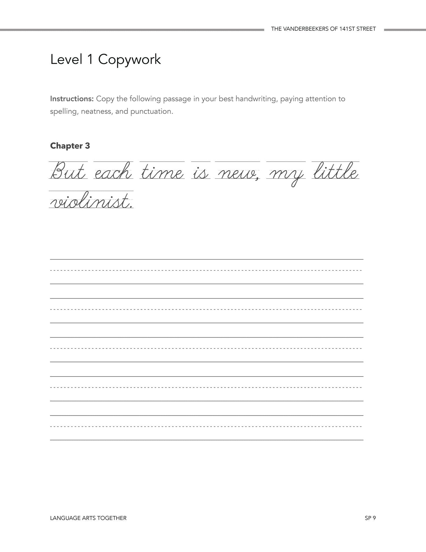 The Vanderbeekers of 141st Street Language Arts Together - Homeschool Better Together