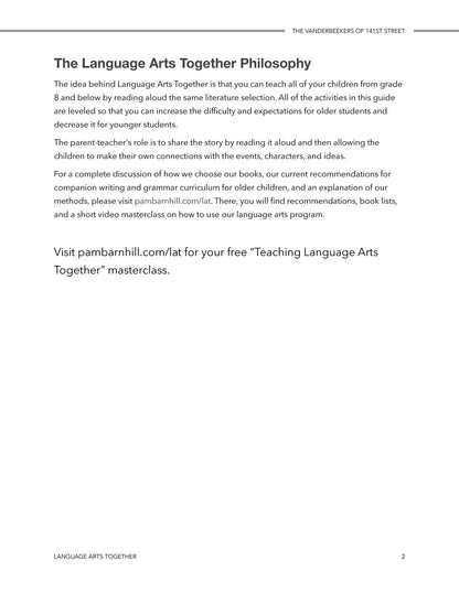 The Vanderbeekers of 141st Street Language Arts Together - Homeschool Better Together